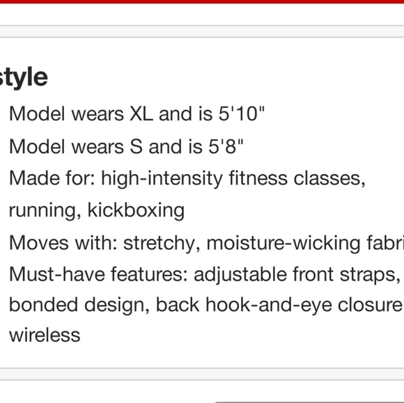 All in Motion Gray Sports Bra - Picture 6 of 8